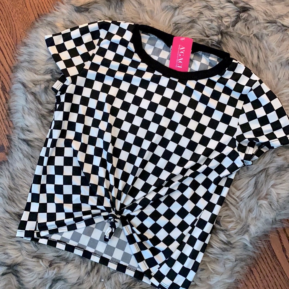 A’GACI - Checkered Contrast Tee